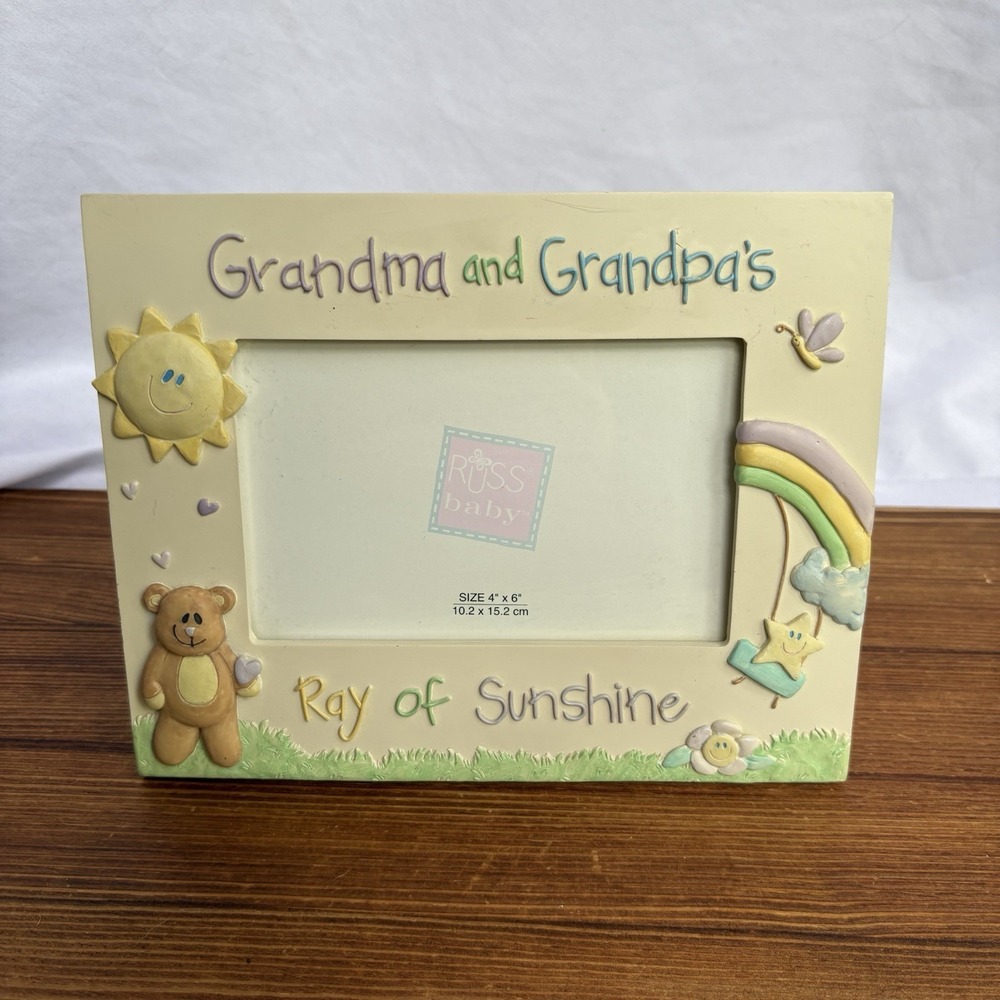 Russ‎ Baby Grandma & Grandpa's Ray of Sunshine 4x6 Photo Picture Frame